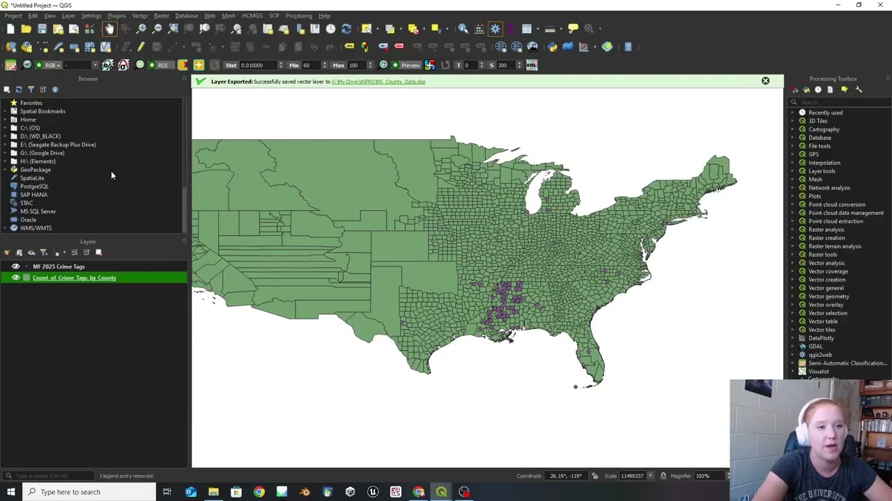 Spatial Autocorrelation using Visualist and Select by Attributes - QGIS