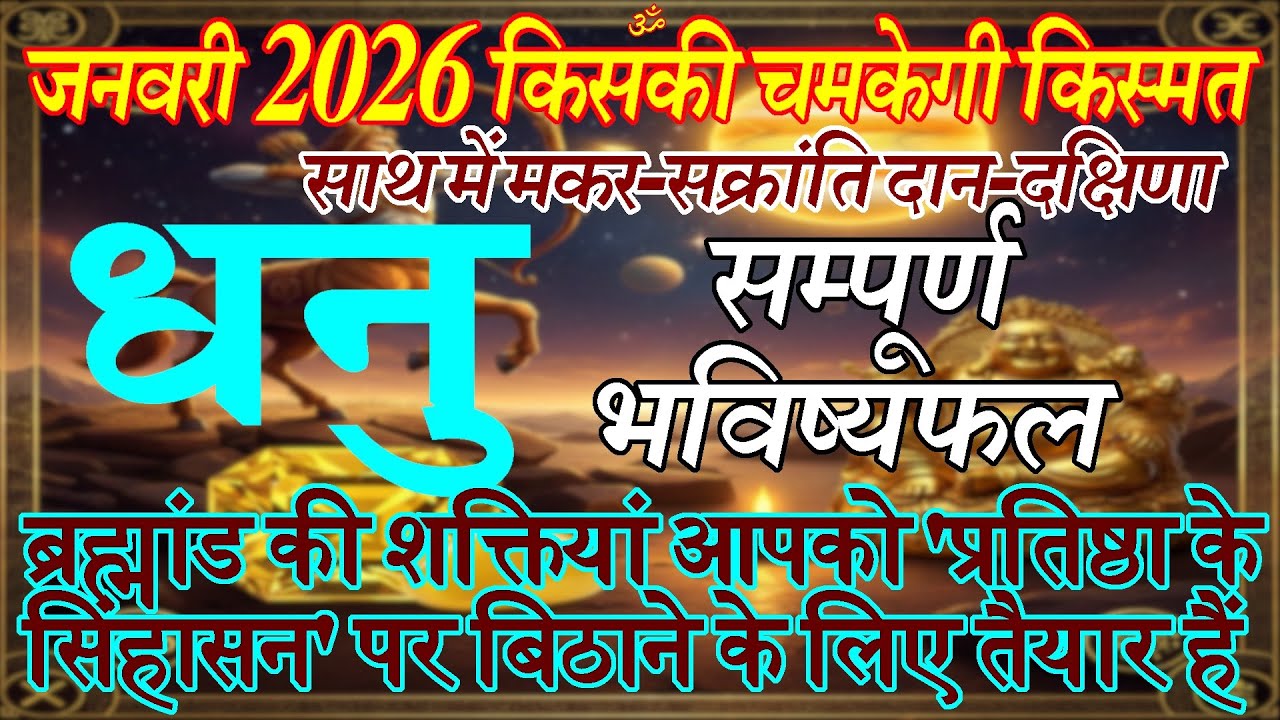 धनु राशि का राशिफल 2026,14January मकरसंक्रांति के दान-दक्षिणा#astrology #horoscope #makarsankranti