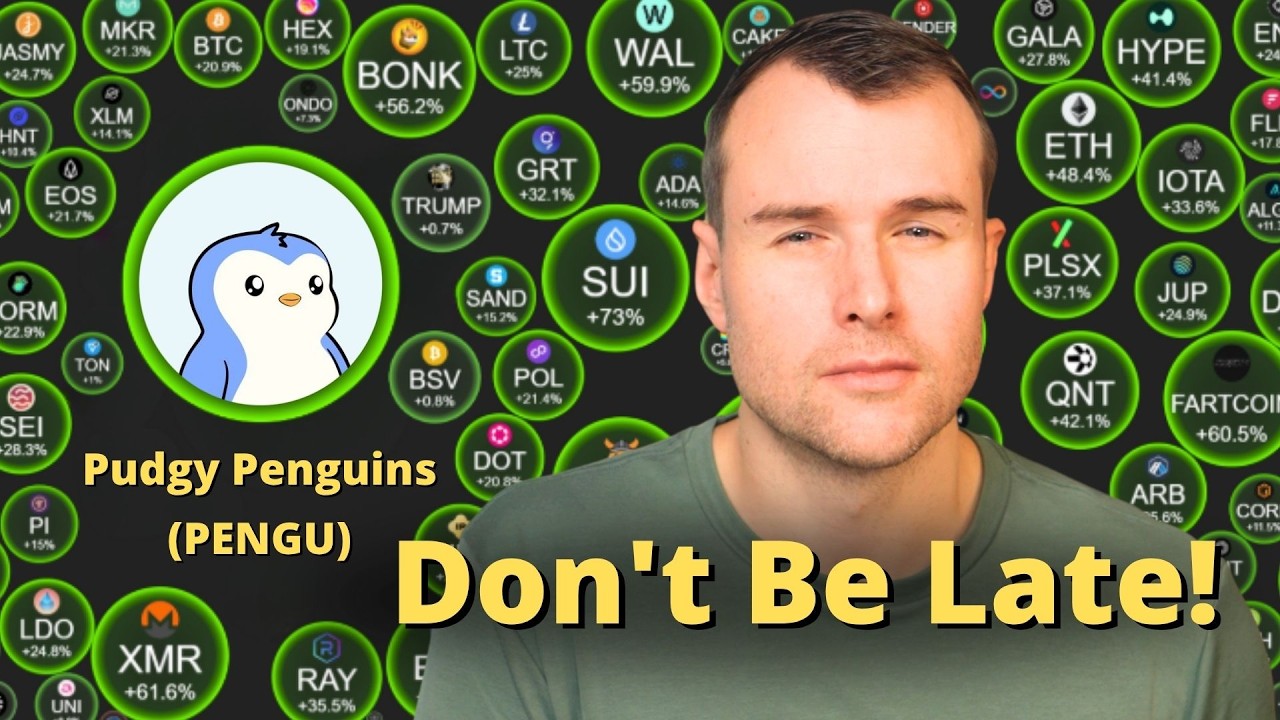🚩 703M PENGU Tokens Unlocked! - Pudgy Penguins Crypto Analysis