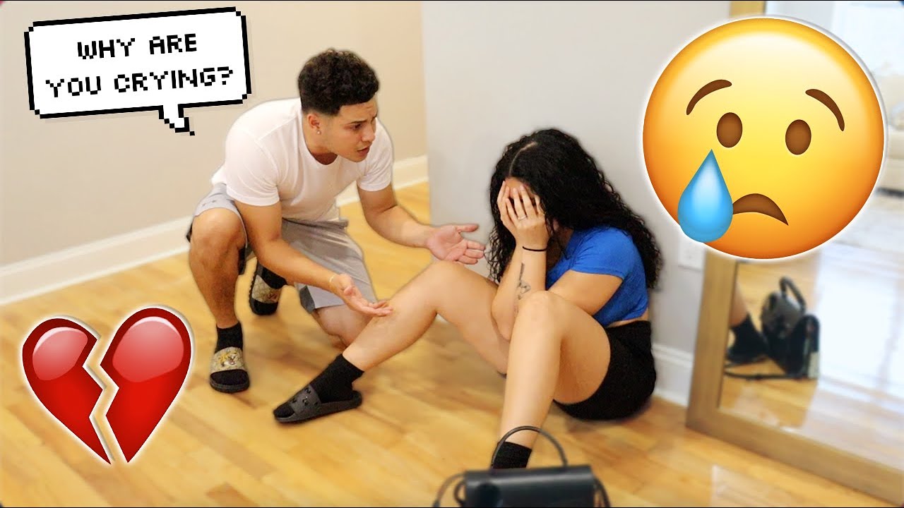Coming Home CRYING To See My Boyfriend's Reaction!! *CUTE*