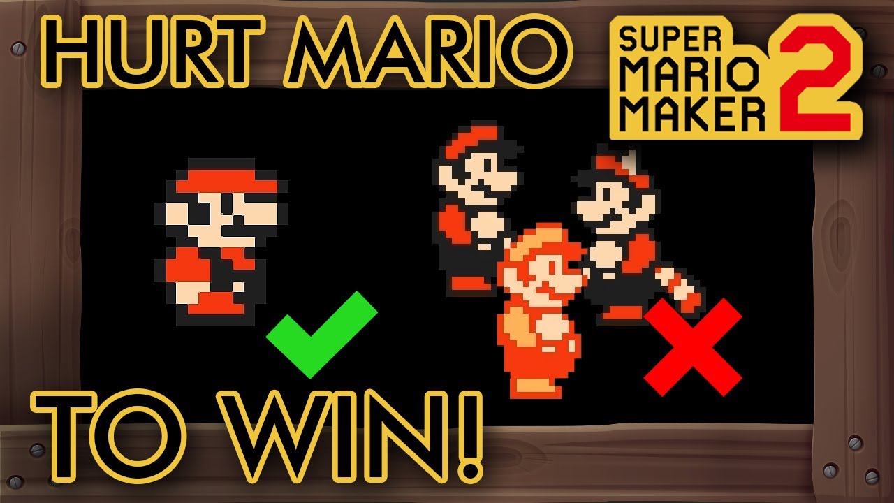 Super Mario Maker 2 - Hurt Mario to Beat This Level