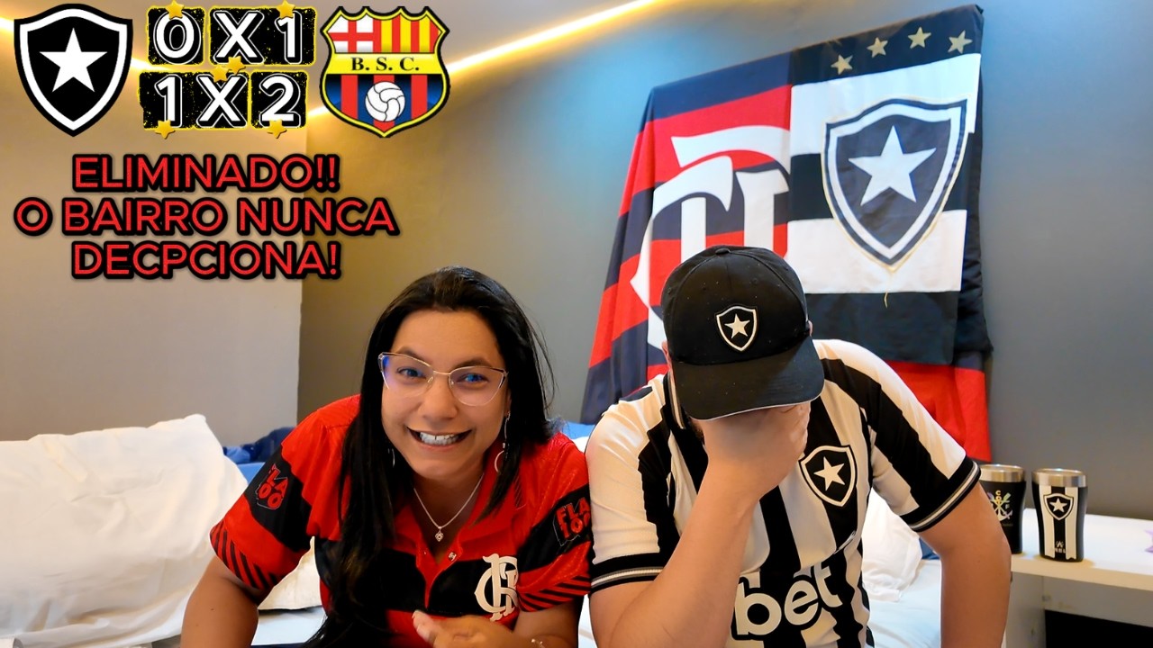 React da eliminação do Bairro de Botafogo na Pré Libertadores, Botafogo perde em casa por 1x0 ....
