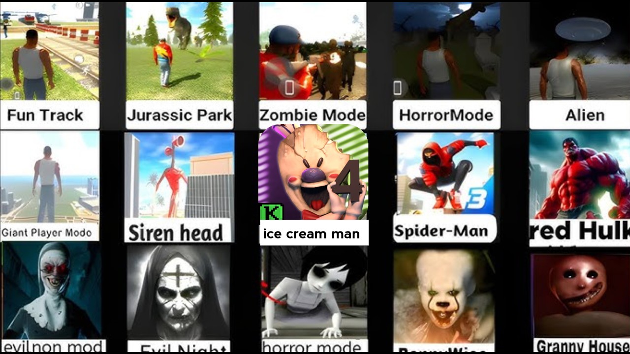 NEW UPDATE ICECREAM HORROR 😱 MODE INDIAN BIKES DRIVING 3d Game Cartoon || Franklin New mode 