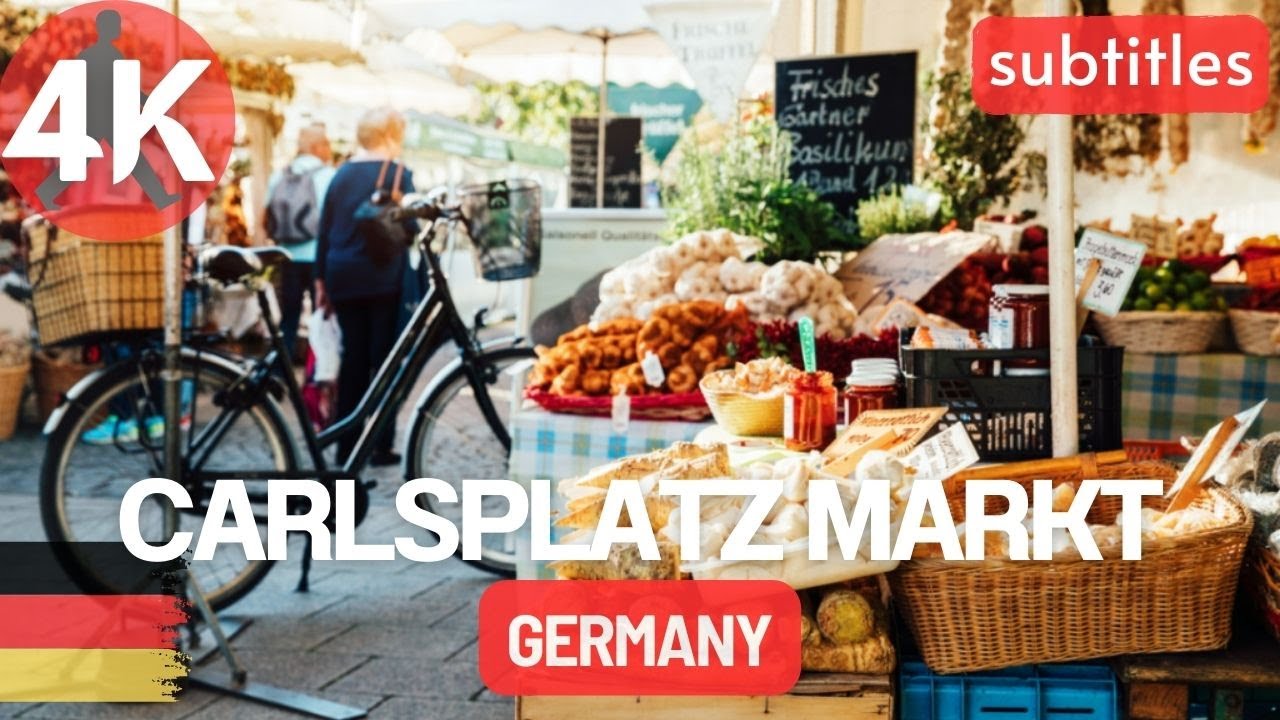 Düsseldorf's Foodie Paradise: Carlsplatz Markt in 4K