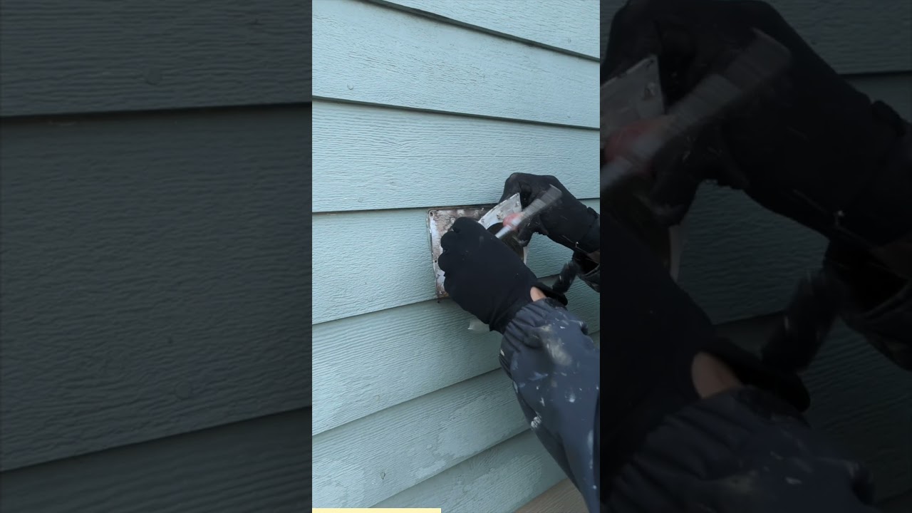 How to replace a dryer vent FAST!!!! #diy #painting #painter #contractor #construction #tutorial