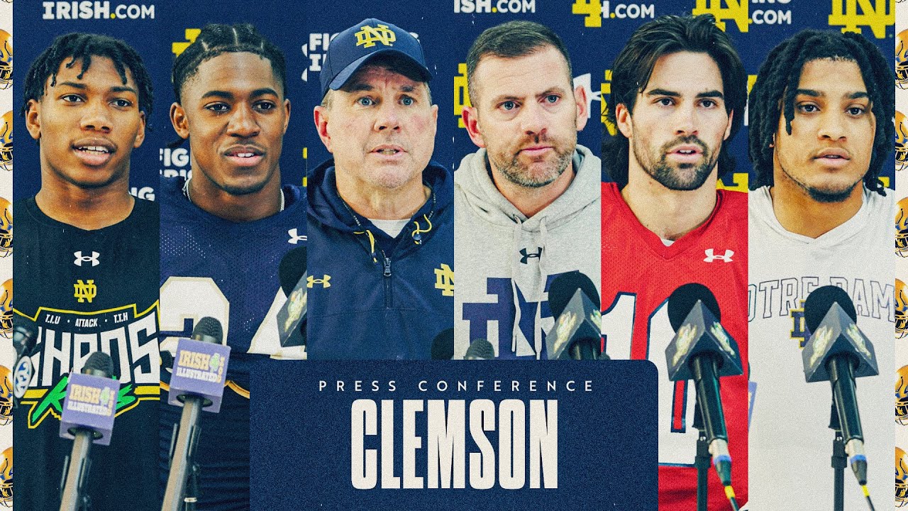 Post-Practice Press Conference | Clemson (10.31.23) | Notre Dame Football
