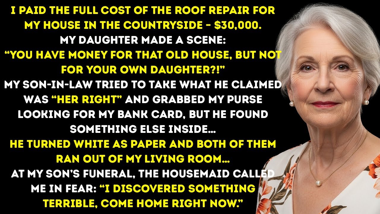 My Daughter Flipped Out When I Paid To Repair Our Countryside Roof — My Son‑In‑Law Took Charge.