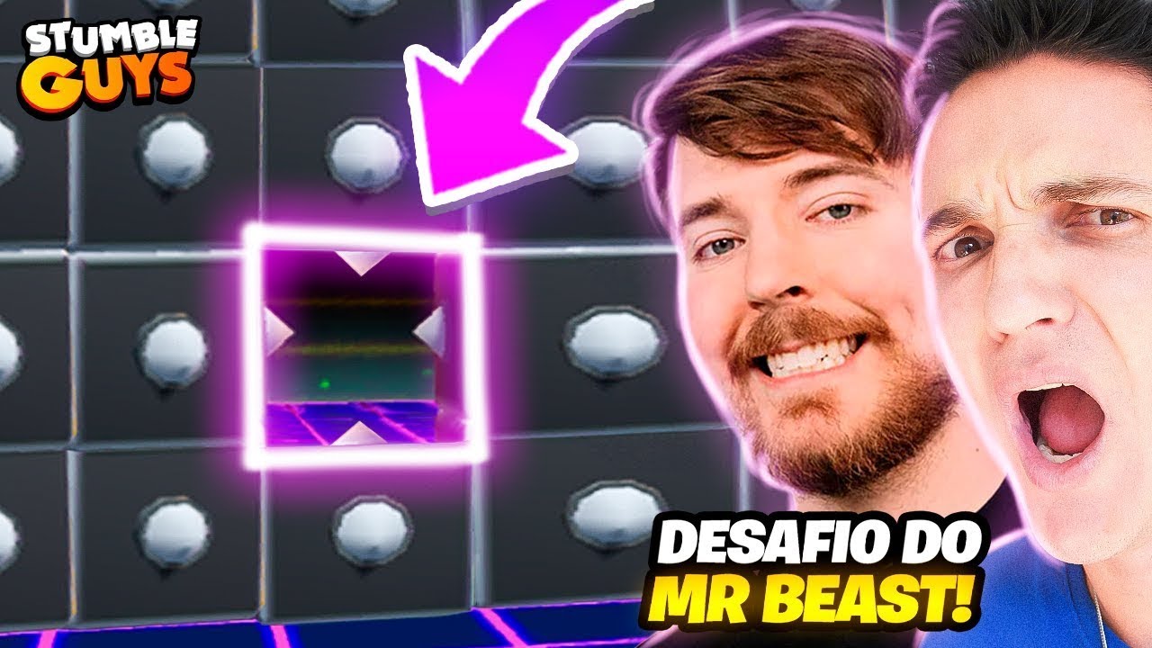 Se Cumprir Desafios do Mr Beast Giro a Roleta no Stumble Guys🎰