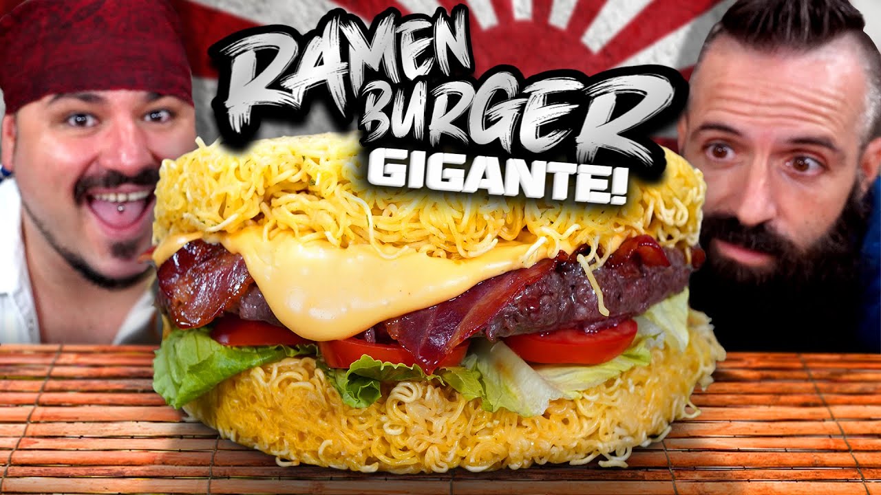 RAMEN BURGER GIGANTE DE +3 KILOS 🔥 SI PIERDO, ME MARCO UN BAILE | El Pirata VS Joe