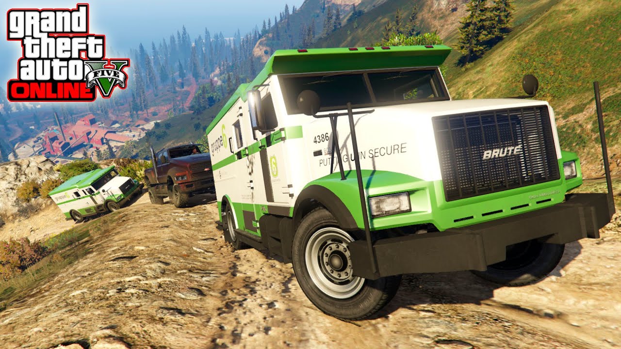 ¡SUBIENDO FURGONETA BLINDADA DE VALORES AL MONTE CHILIAD! - GTA V CON SUSCRIPTORES