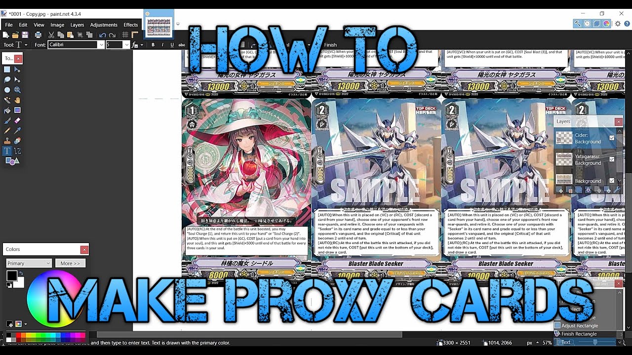 How To Make Proxy Cards | Cardfight Vanguard Proxies | Proxy Play | Vanguard overDress