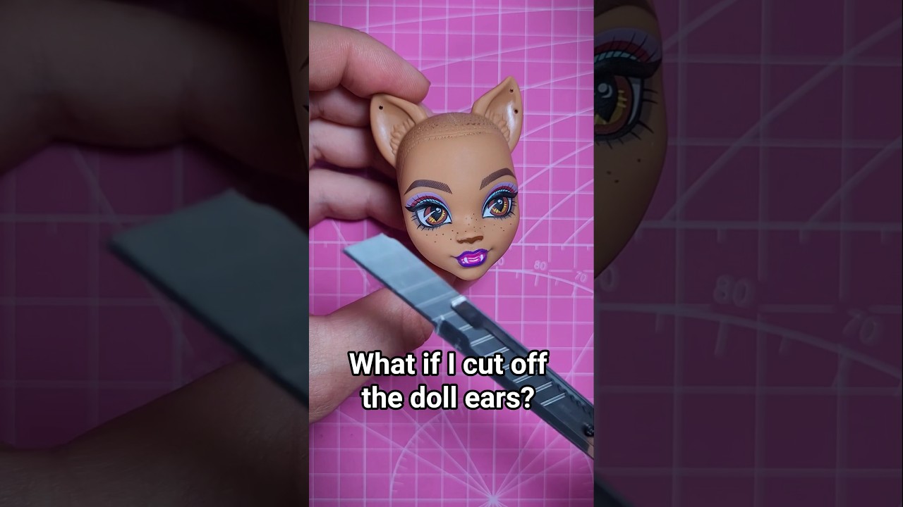 Shocking doll transformation #ooak #monsterhigh #tutorial #diy #barbie #doll #dollrepaint #bratz
