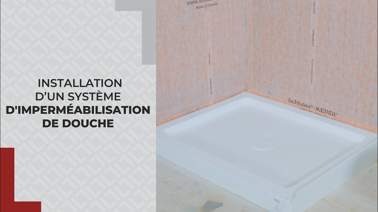 Comment installer un système d'imperméabilisation de douche ?