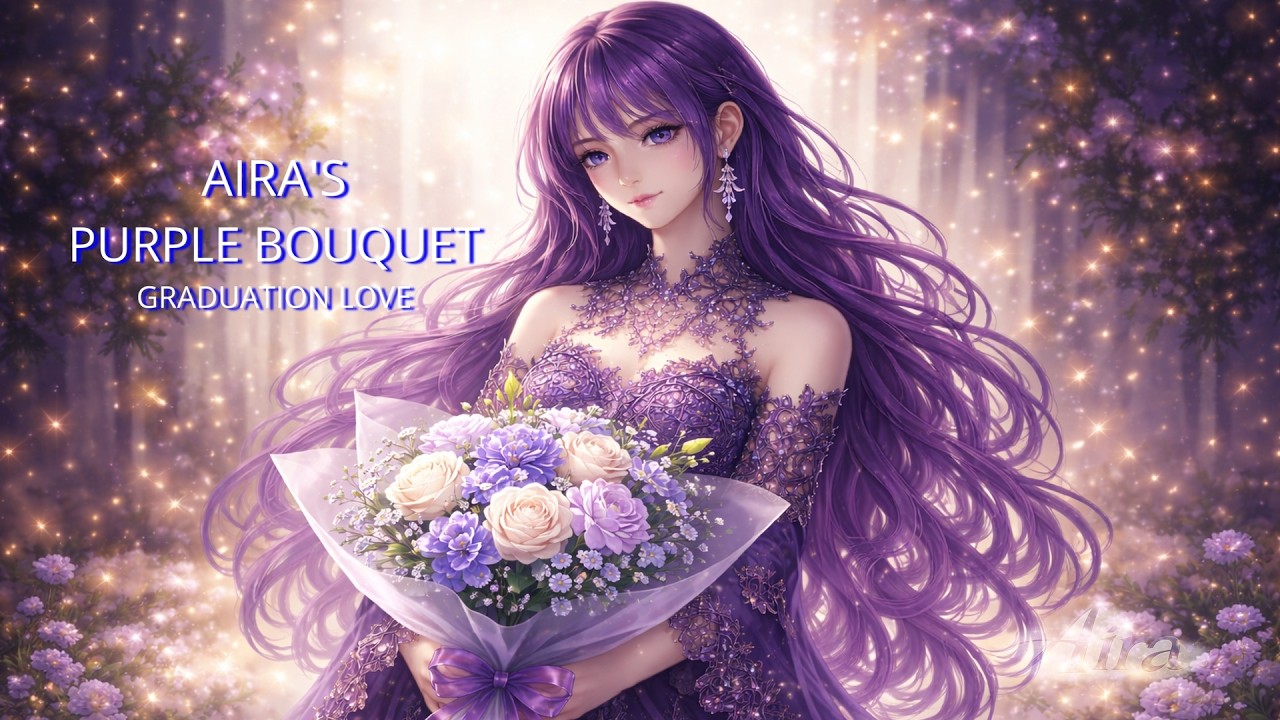 Aira’s Purple Bouquet｜Graduation Love