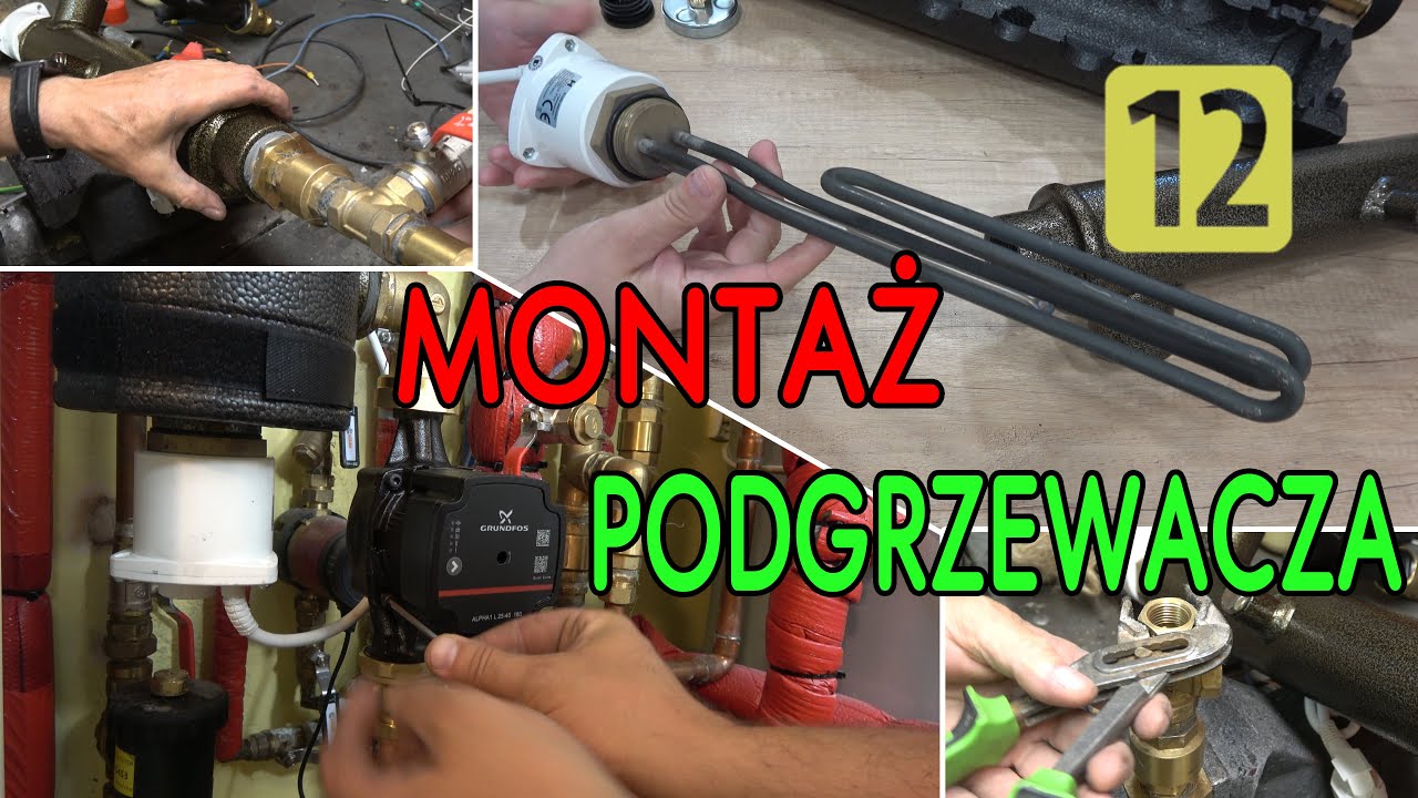 Montaż podgrzewacza centralnego ogrzewania z pompą GRUNDFOS ALPHA1.