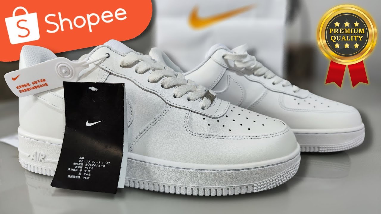 COMPREI NIKE AIR FORCE 1 NA SHOPEE E ME SURPREENDI COM A QUALIDADE (INACREDITÁVEL)
