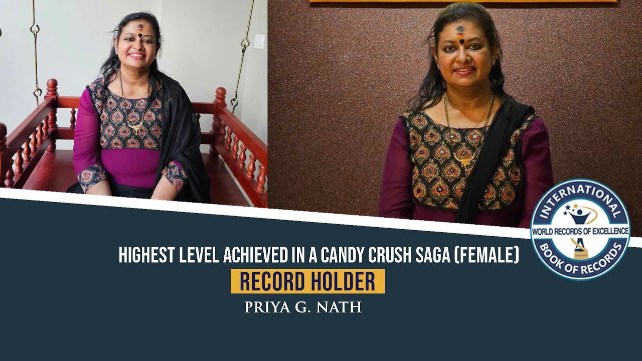HIGHEST LEVEL ACHIEVED IN A CANDY CRUSH SAGA FEMALE