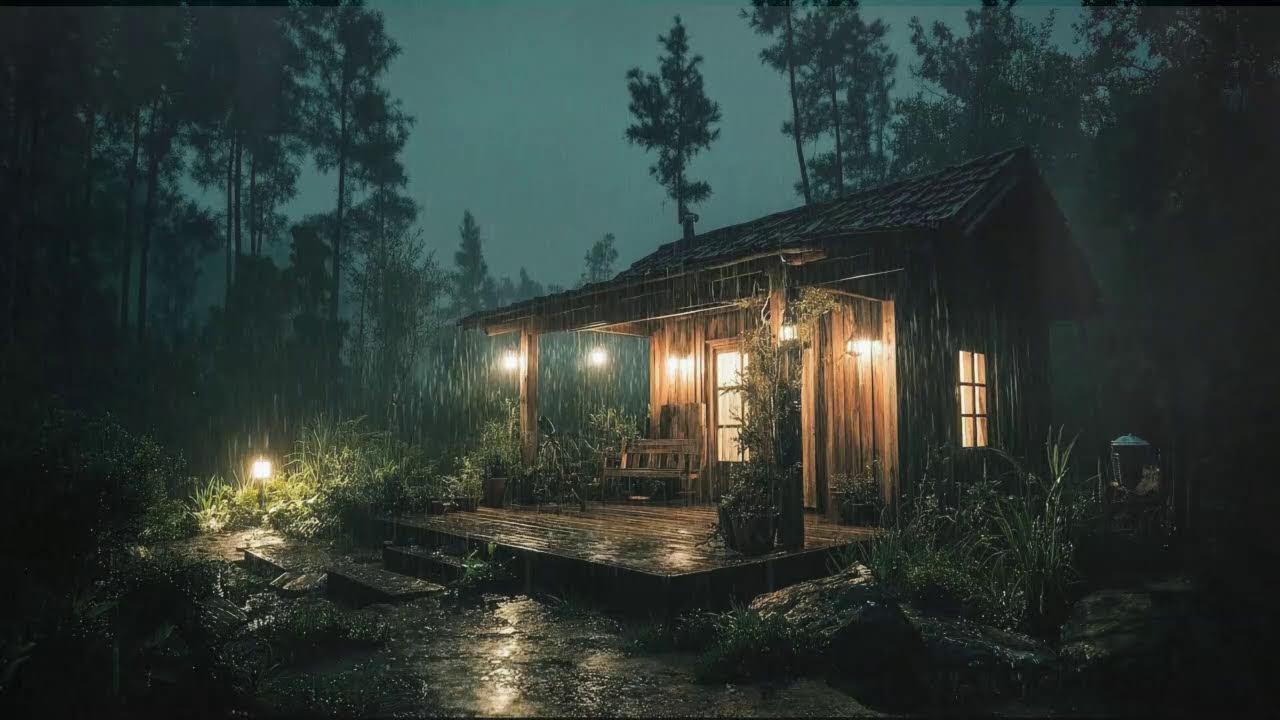 Heavy Thunderstorm Rain That Forces Your Brain Into Sleep Mode