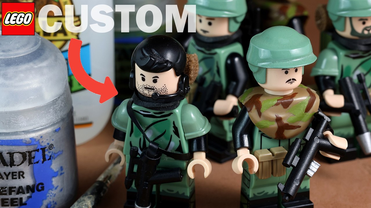 Making CUSTOM Lego TACTICAL ENDOR REBEL Trooper Minifigures! (Classic Star Wars TCS Style)
