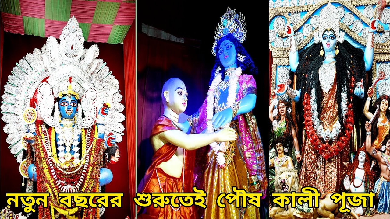 🙏 নতুন বছরের প্রথম পৌষ কালী পূজা 🙏                মানিকতলা ও আমহাস্ট স্ট্রিট কালী পূজা।