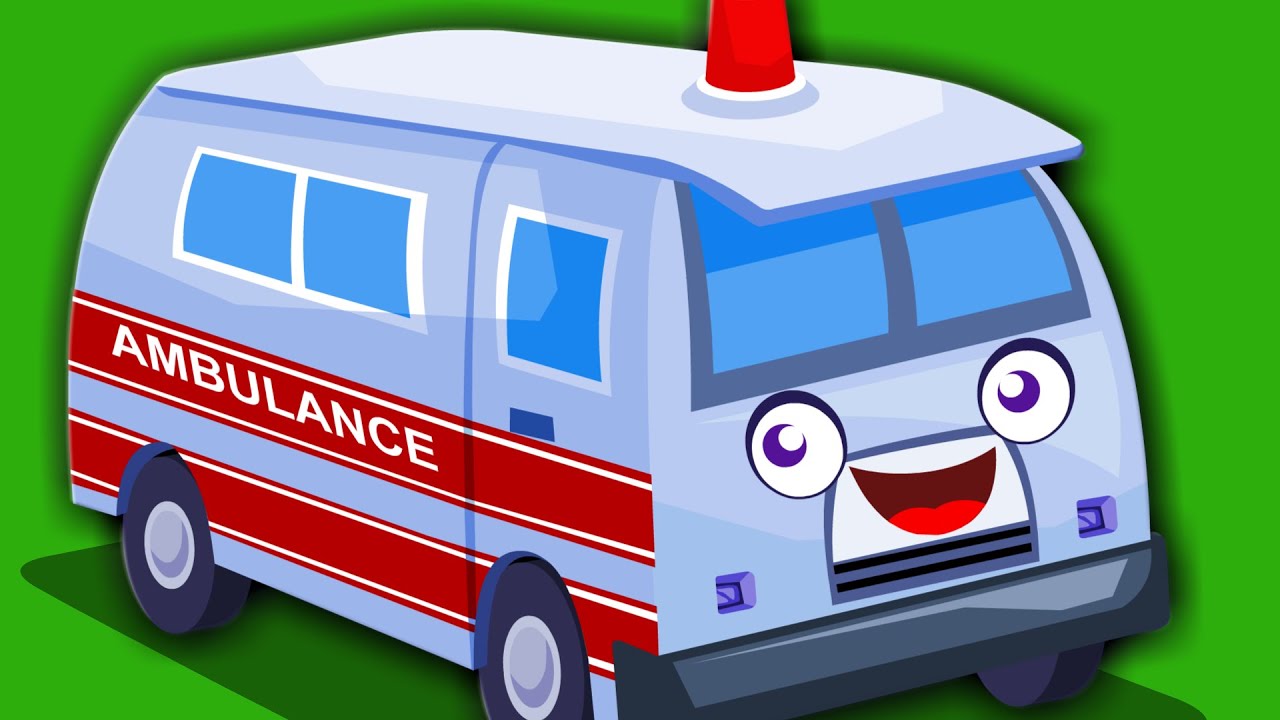 Ambulance Song | Original Nursery Rhymes From Zebra | Vehicle Song For Kids And Childrens