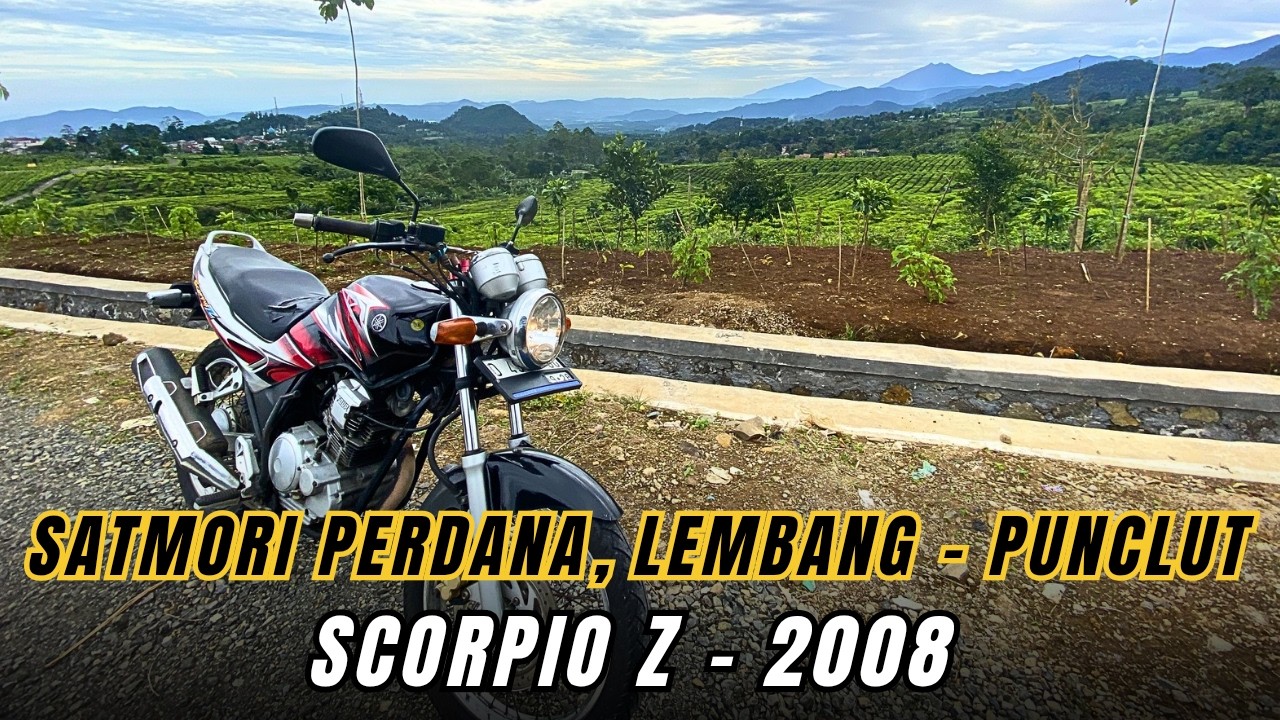 Satmori Perdana Setelah Servis! Yamaha Scorpio Z 2008 | Tes Tanjakan Lembang & Turunan Punclut
