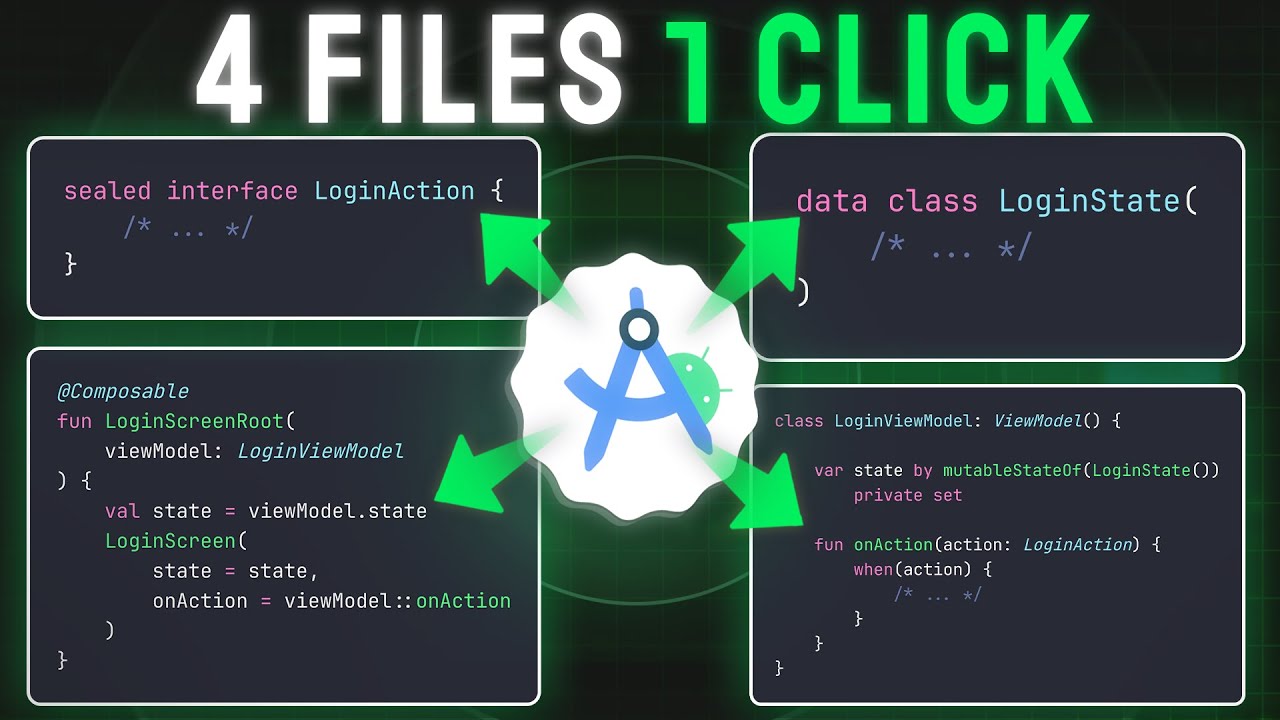 Create Boilerplate Files With ONE Click With Multi-File Templates In Android Studio