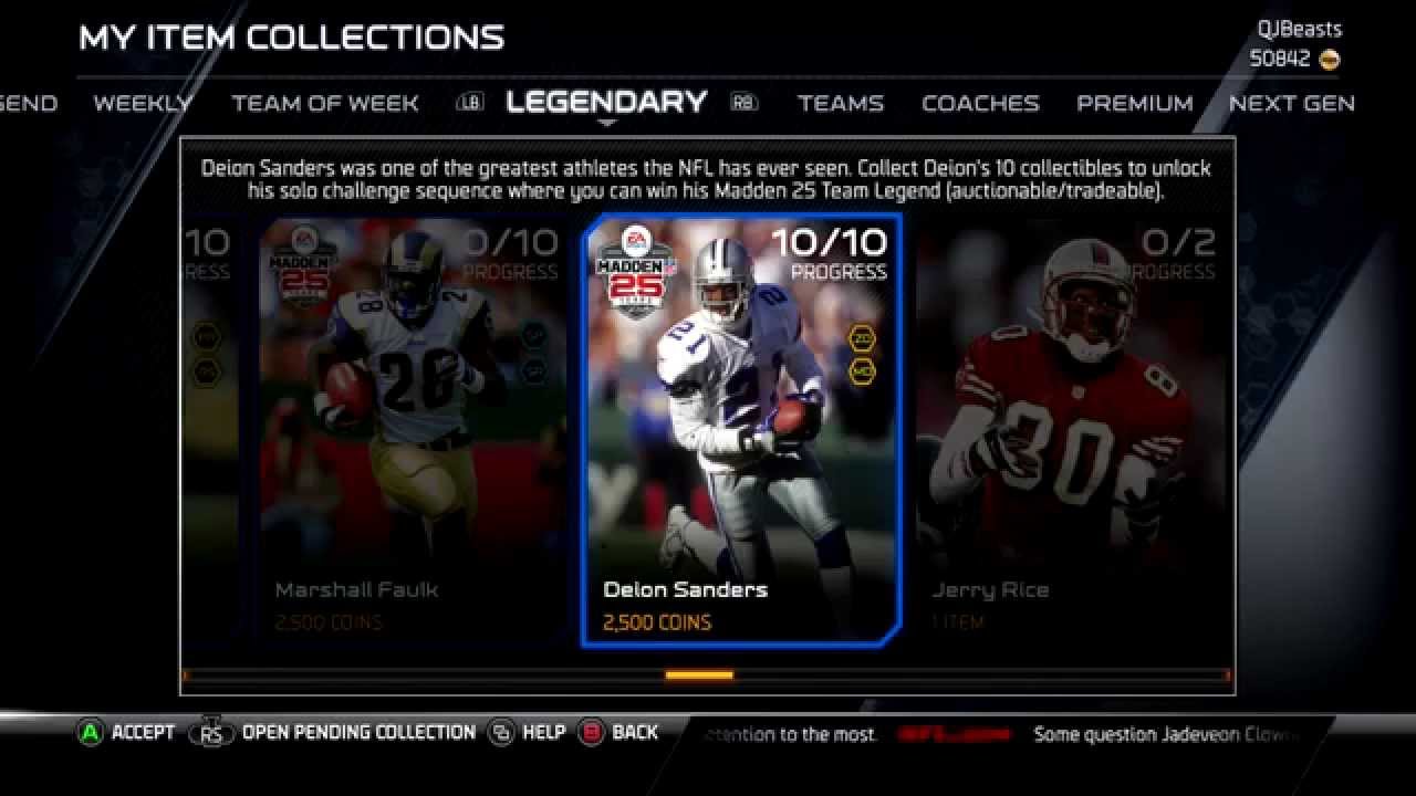 Madden 25 Ultimate Team Xbox One Gameplay - QJBs Lineup, Playbook, Completed Collections Etc.