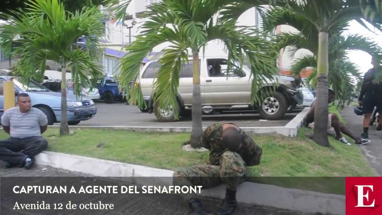 Capturan a agente del SENAFRONT en avenida 12 de octubre