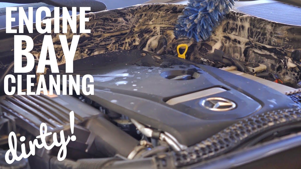 Super Dusty Mercedes Engine Bay Cleaning - ASMR Auto Detailing