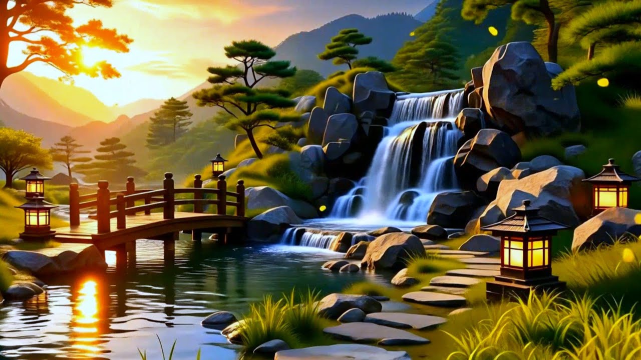 Relaxing Healing Piano 🌿 Water Sounds for Insomnia, Stress Relief & Deep Restful Sleep