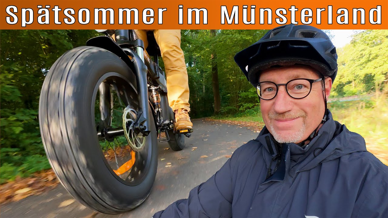 35 Kilometer E-Bike Tour mit dem Fatbike im Münsterland 🌞😎🚴🏼‍♂️