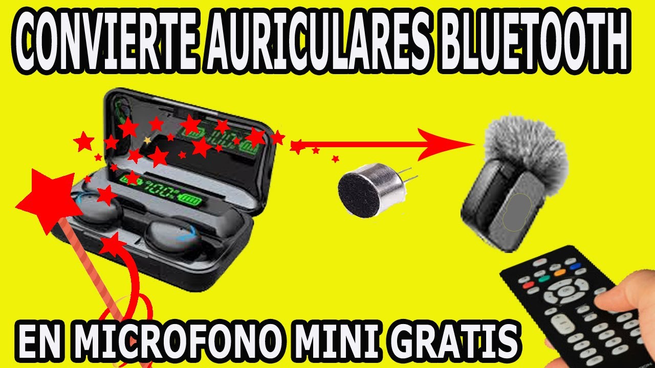 Ultra Mini Microfono Inalambrico Con Auricular Bluetooth Gratis