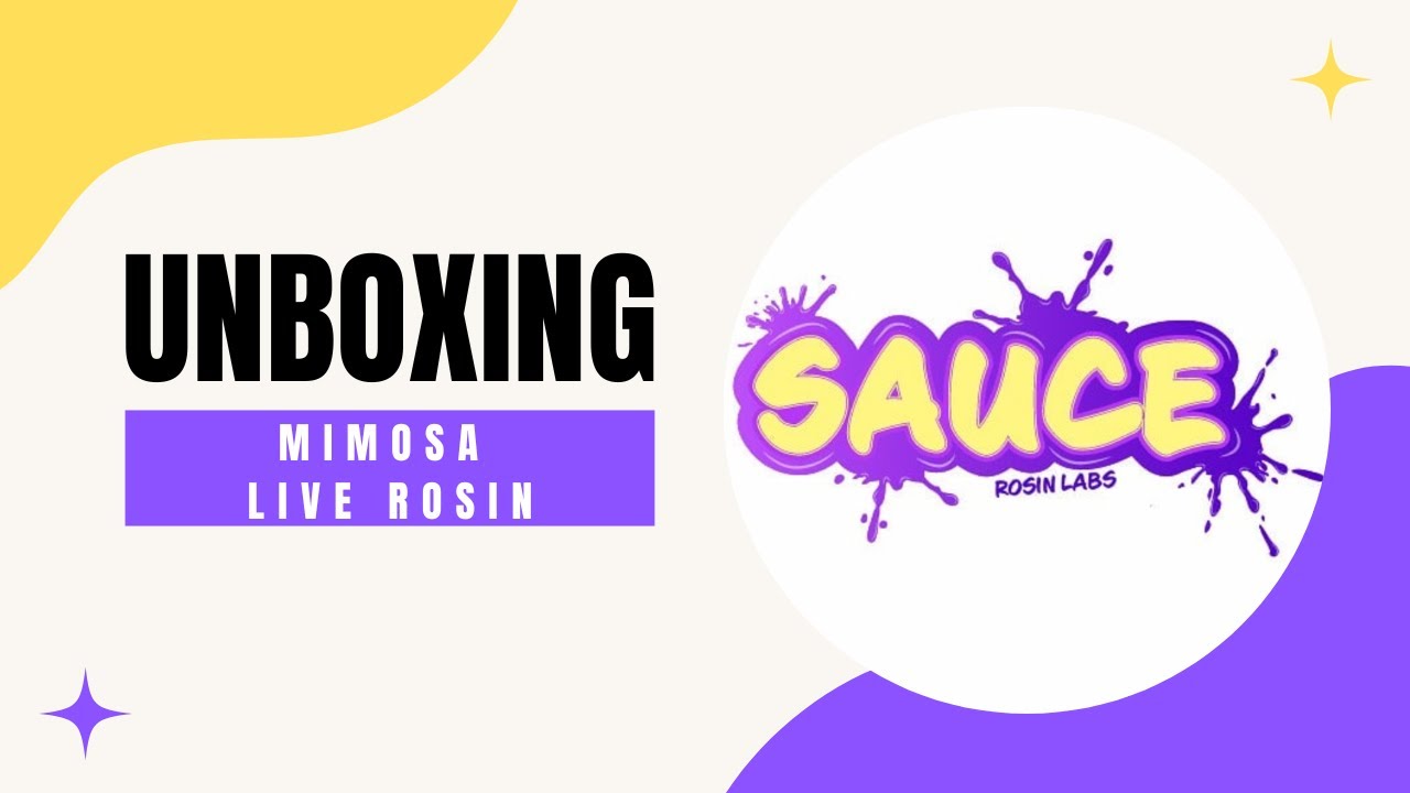 Artisan Batch - Sauce Rosin Labs Mimosa Live Rosin - 1g - Unboxing / Review