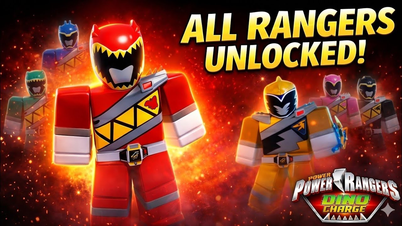 POWER RANGERS SHATTERED GRID ROBLOX | HOW TO GET DINO CHARGE RANGERS #powerrangers #roblox 