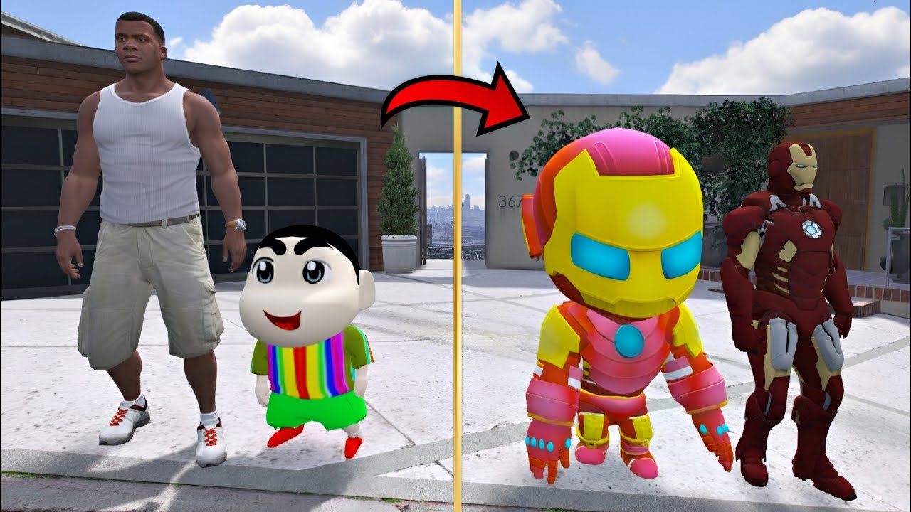 FRANKLIN AND SHINCHAN BECOME IRONMAN IN GTA 5
