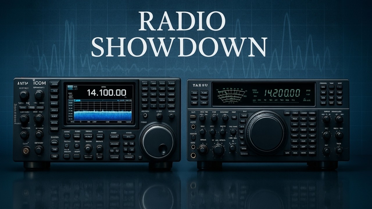 Icom IC-7800 Versus Yaesu FT-1000D - Reception Comparison on 20 Meterband