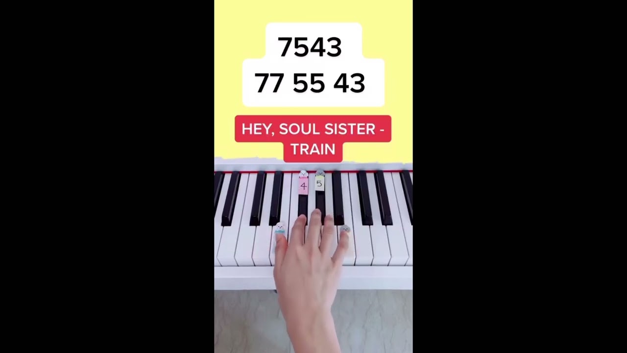 Hey, Soul Sister - Train (Piano Tutorial) #heysoulsister #train #easypianotutorial #pianobeginner