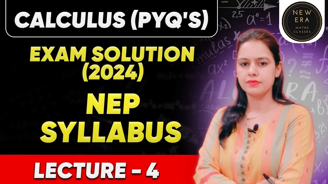 PYQ's - Unit 3 | Calculus Math Exam 2024 | BA/BSc sem 1 Maths | NEP Syllabus | New Era Maths Classes