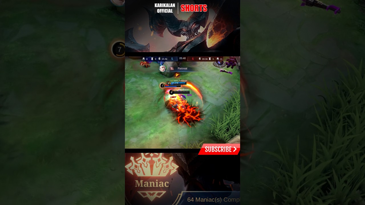 MANIAC THAMUZ | EnemyXJ.I.D  Edit | MLBB #manaic #mlbbshorts #karikalanofficialmlbb