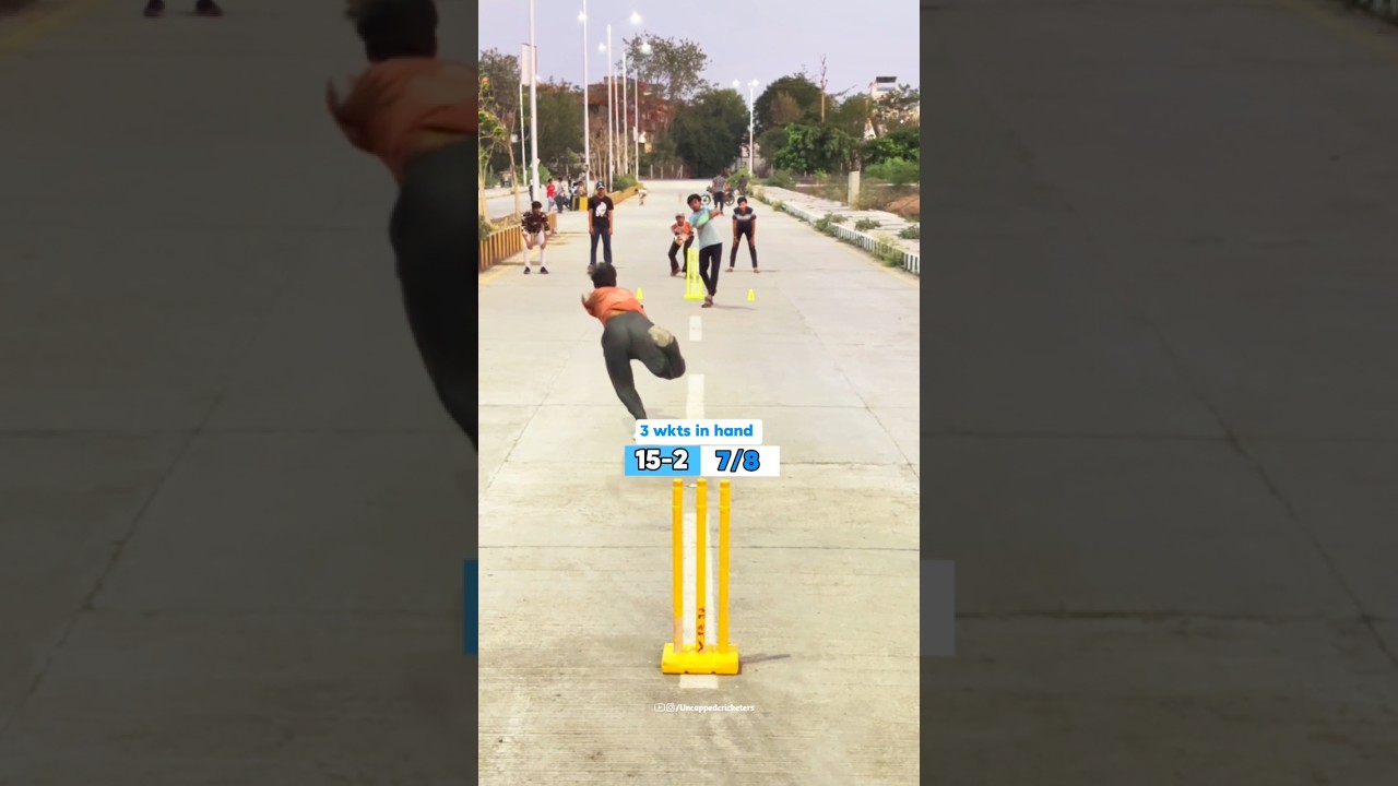 8 Balls 20 Runs Defend 🔥🏏 !! #cricket #ipl #shorts