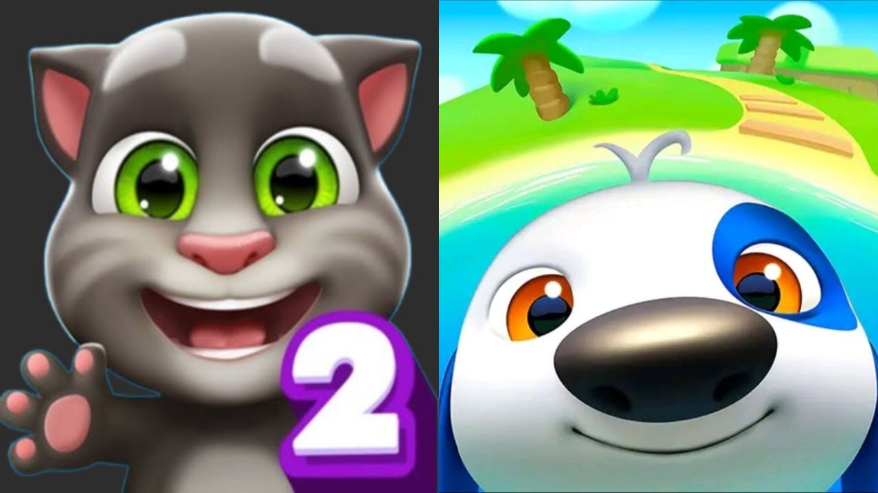 Black Tom Simple Vs Hank Frog Hat | My Talking Tom 2 Vs My Talking Hank Island