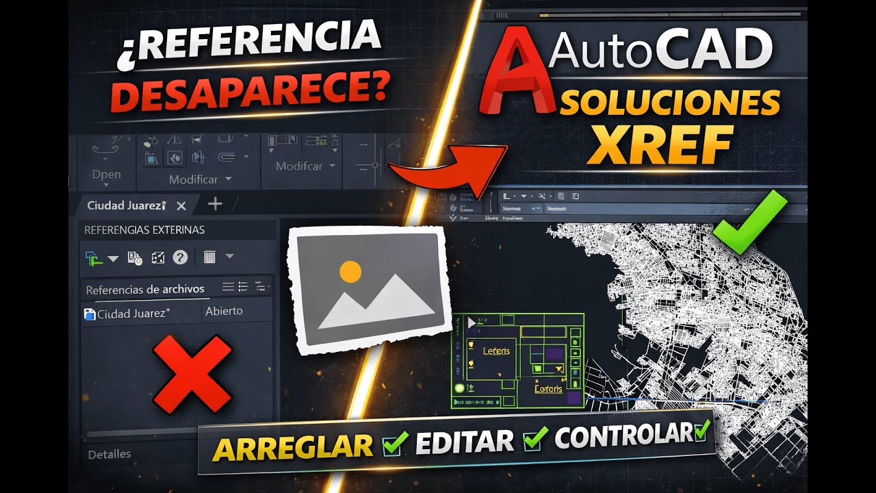 Cómo usar XREF en AutoCAD y solucionar errores comunes | JPG, capas y color
