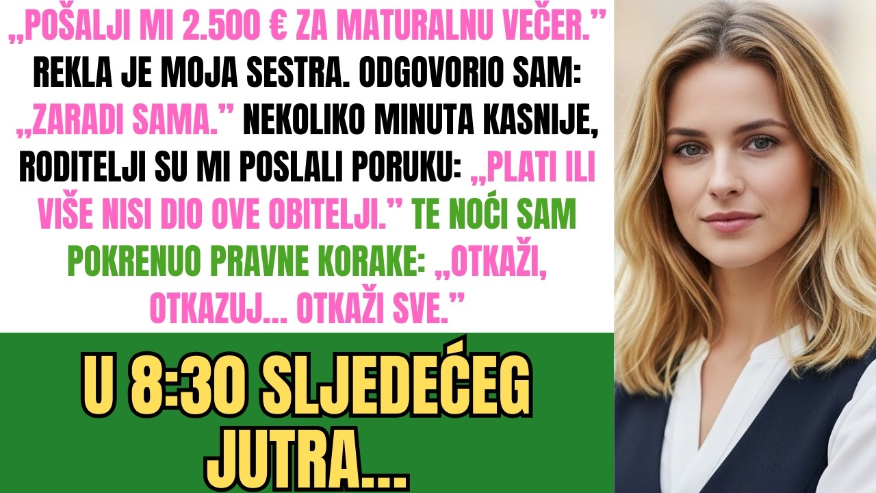 Moji Roditelji Su Vikali: „Plati Ili Napusti Ovu Obitelj, Izbor Je Tvoj...” Ja Sam Izabrao...