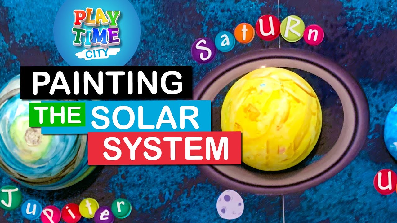 Painting the Solar System - Crayola Space Science Kit - Fun facts about the solar system