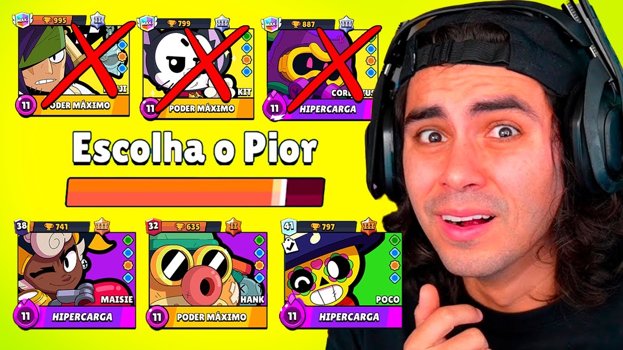 EU TENHO QUE ESCOLHER O PIOR TRIO... Brawl Stars
