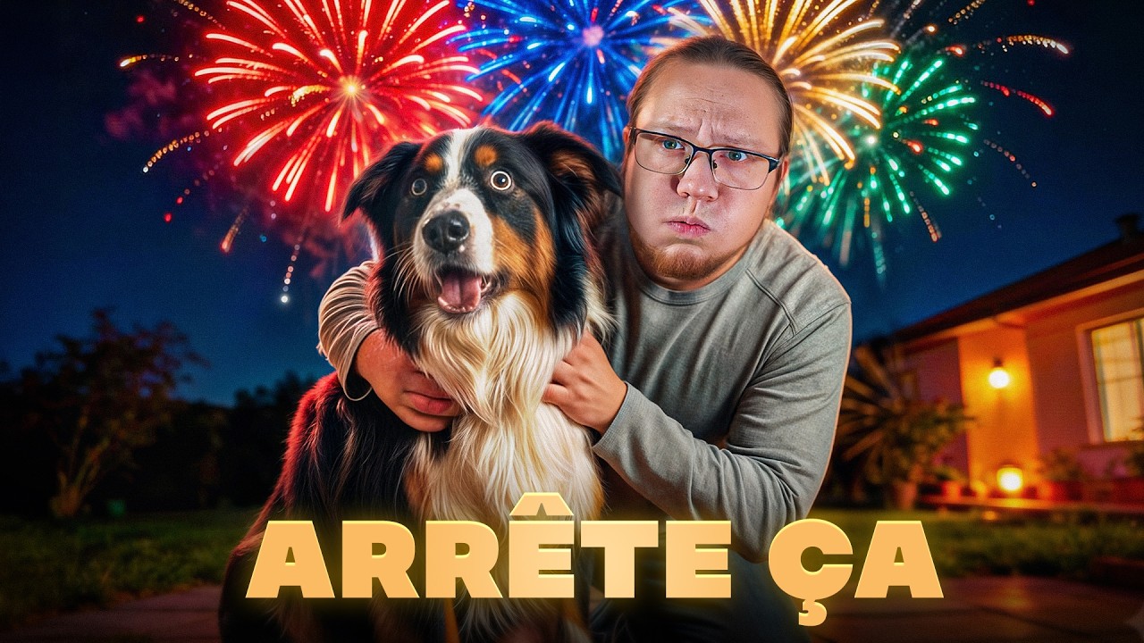 Ton chien panique aux feux d'artifice ? (Fais ça !)
