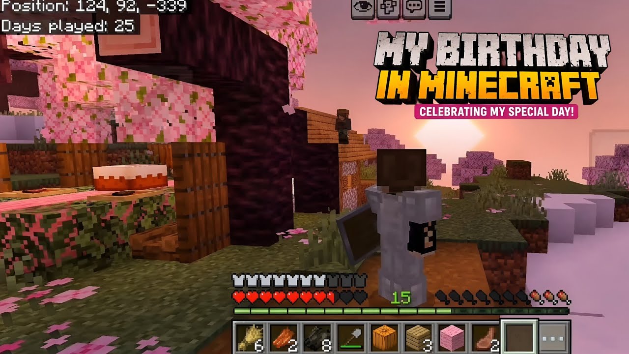 BIRTHDAY CELEBRATION IN MINECRAFT ❤️ Malayalam Minecraft Gamplay