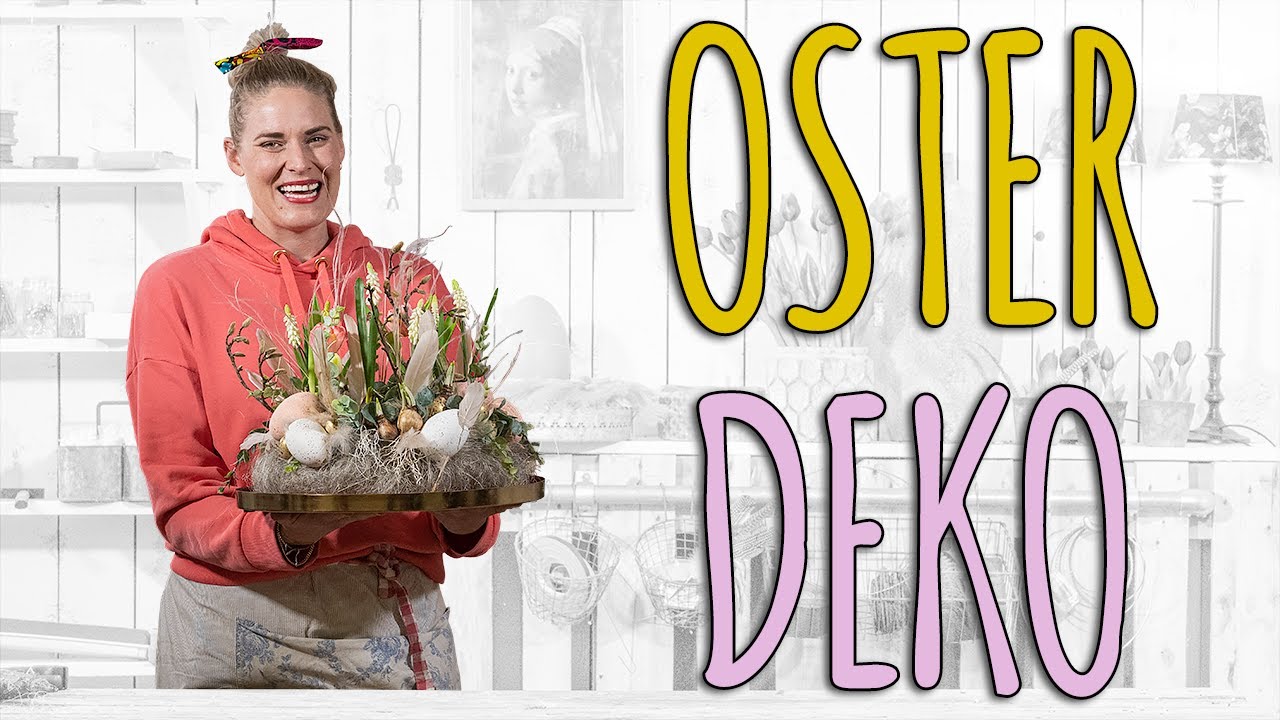 MODERNE OSTERDEKO FÜR DEN TISCH - DIY