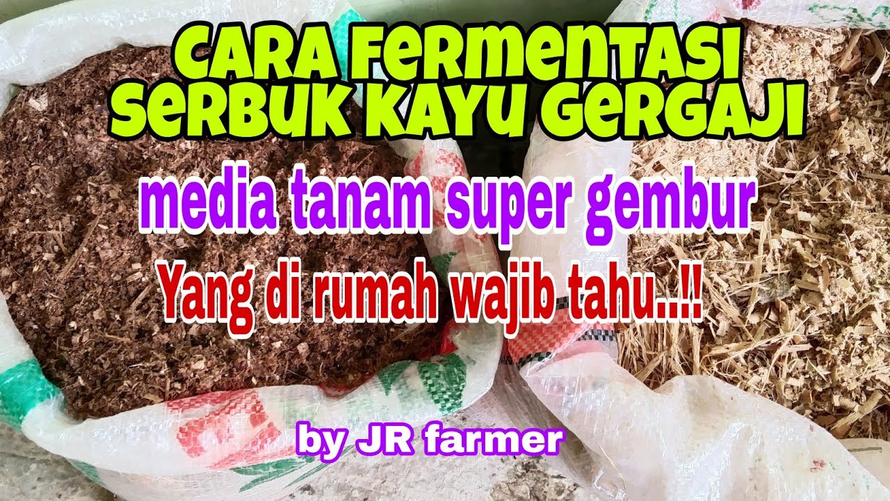 Cara fermentasi serbuk kayu gergaji untuk media tanaman hias dan hortikultur